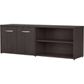 Storm Gray Storage Cabinet with Doors and Shelves W130535