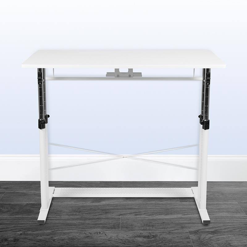 Black Rectangular Sit/Standing Desk N73275