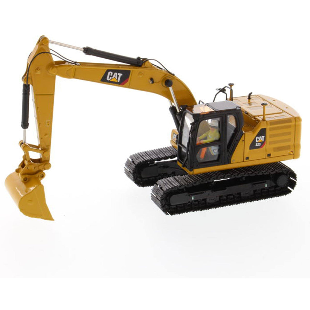 1/50 Diecast Hydraulic Excavator with Operator and 4 Work Tools G61403