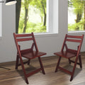 Wood Folding Chair Set of 2 B913