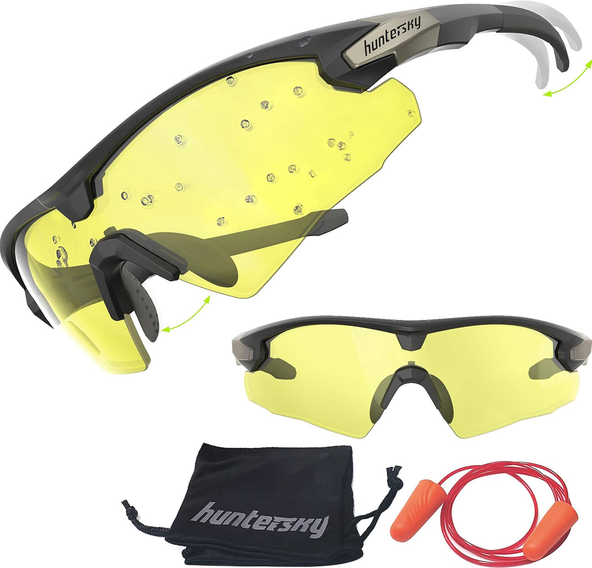Tactical Shooting Glasses Ballistic Impact Protection Pack of 2 J314
