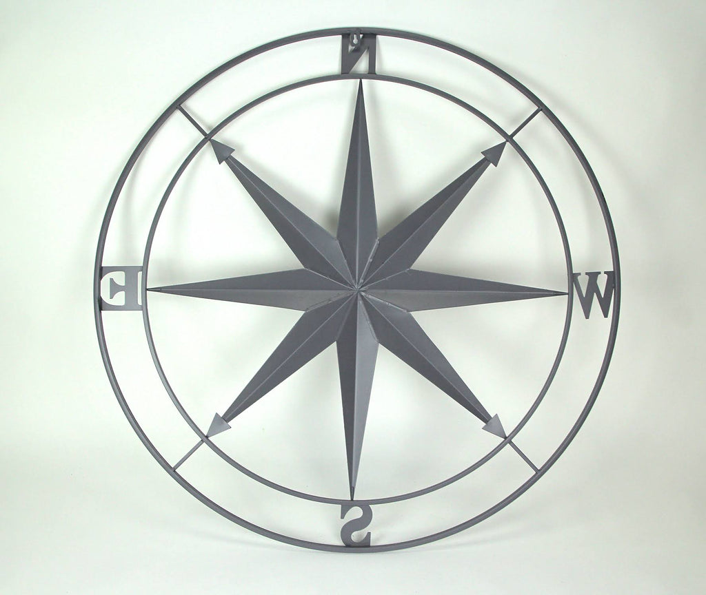Metal Compass Rose Wall Hanging 36 in. Y7221