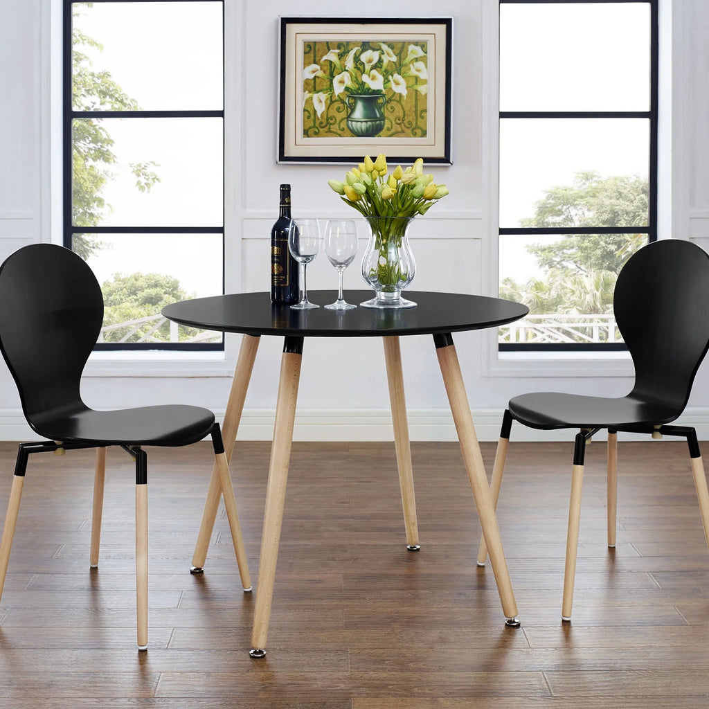 Black Round Dining Table S57411