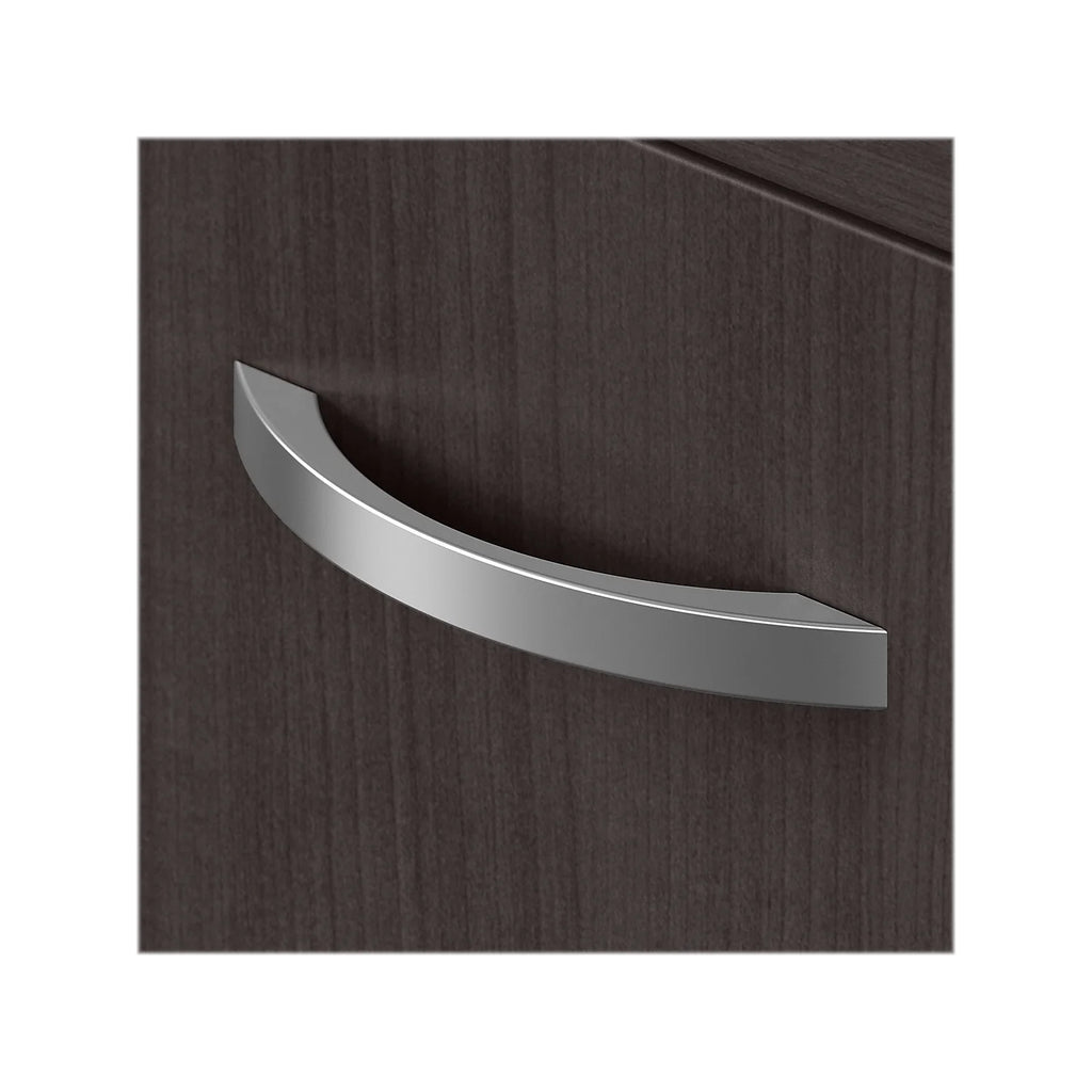 Storm Gray Storage Cabinet with Doors and Shelves W130535