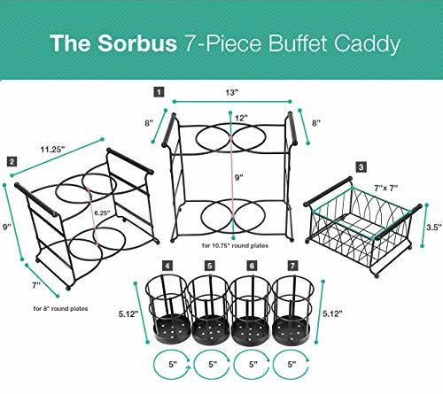 7-Piece Stackable Buffet Caddy Set G1513