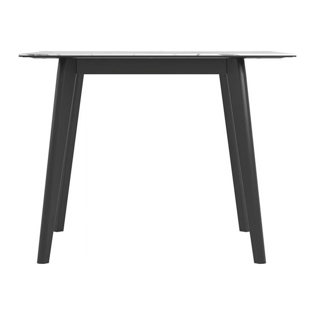 Wood Square Faux Marble Top End Table T7154