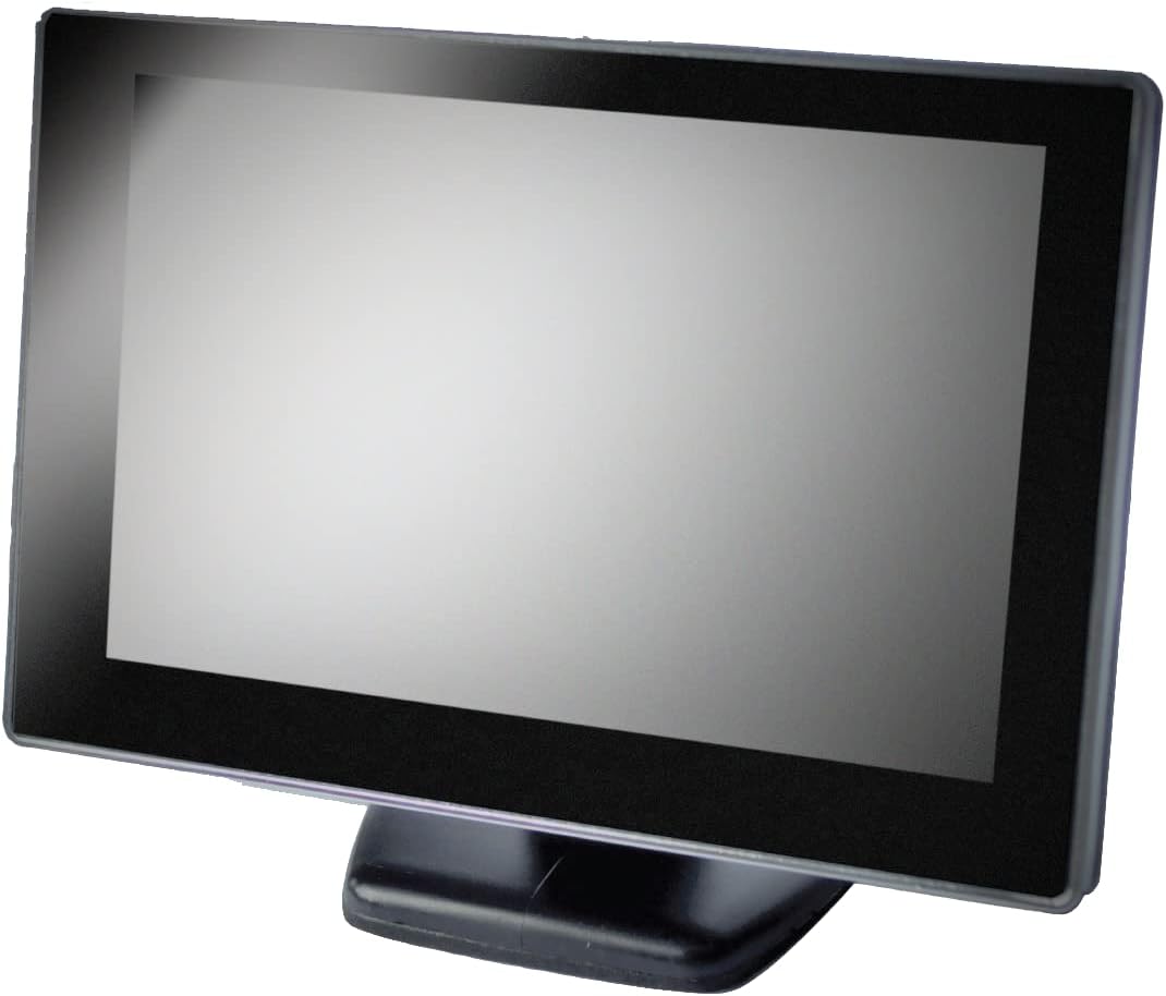 Black Vehicle Backup Camera System with 5" Monitor and License Plate Backup Camera O580643