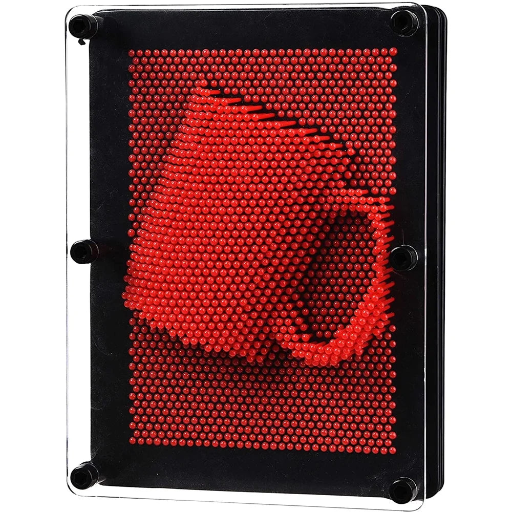 Red 3D Pin Art Board Toy W8455