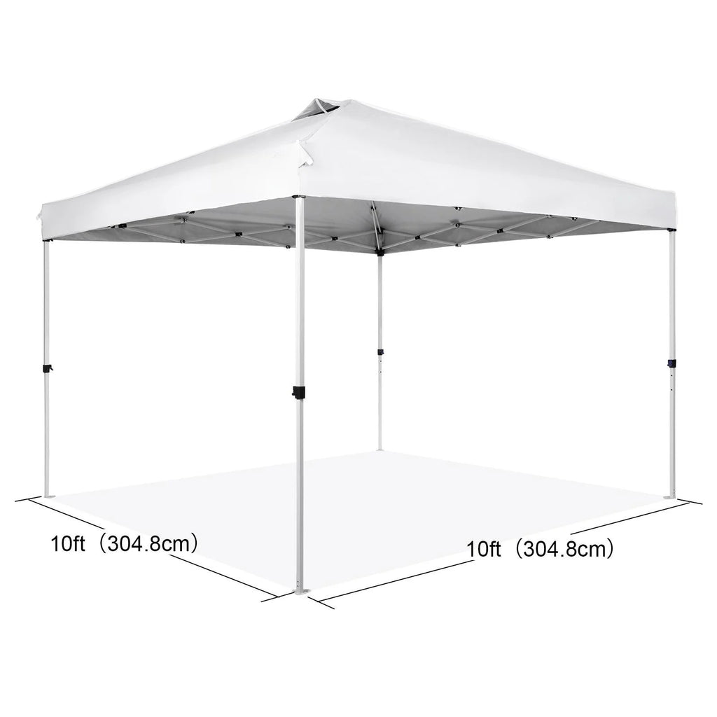 10 x 10 ft Pop Up Canopy Tent with Roller Bag and 4 Sandbags H573