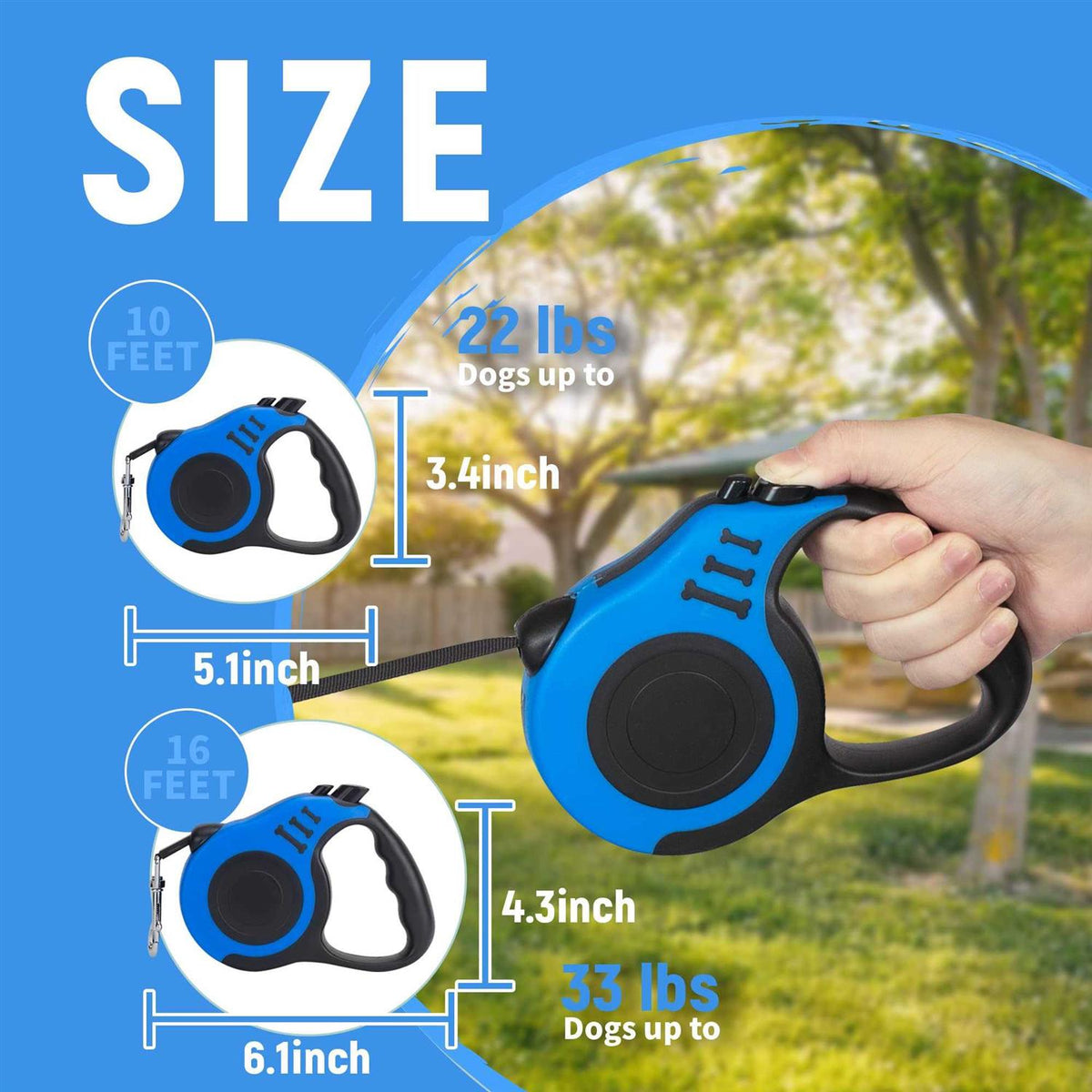 Retractable Dog Leash 10/16 FT L676