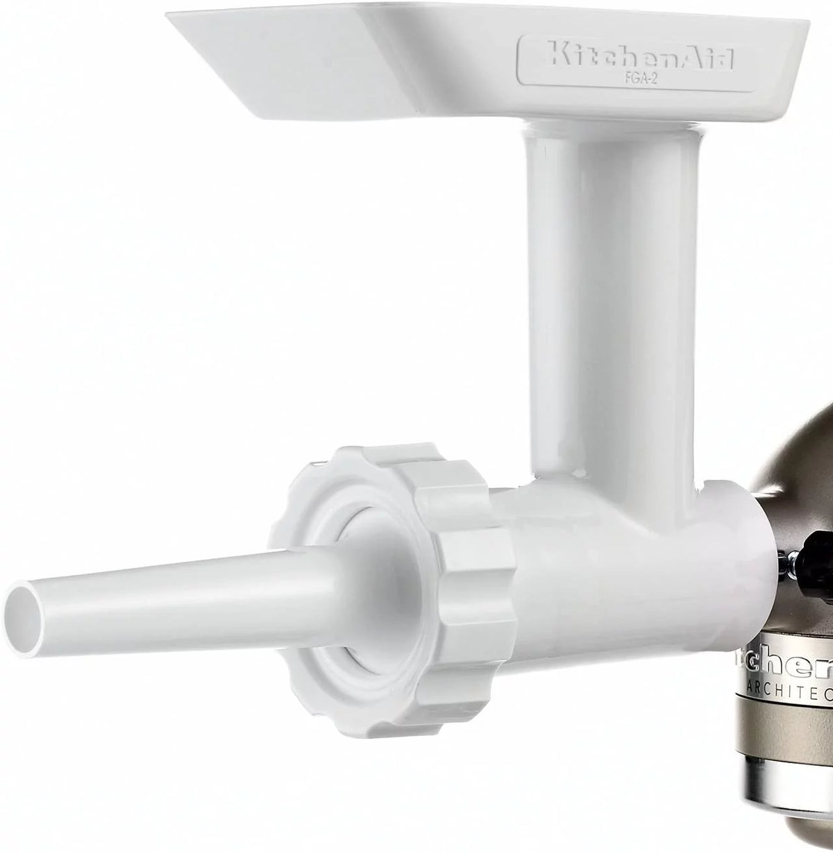 Food Meat Grinder Attachment with Sausage Stuffer Kit and Food Tray K1383