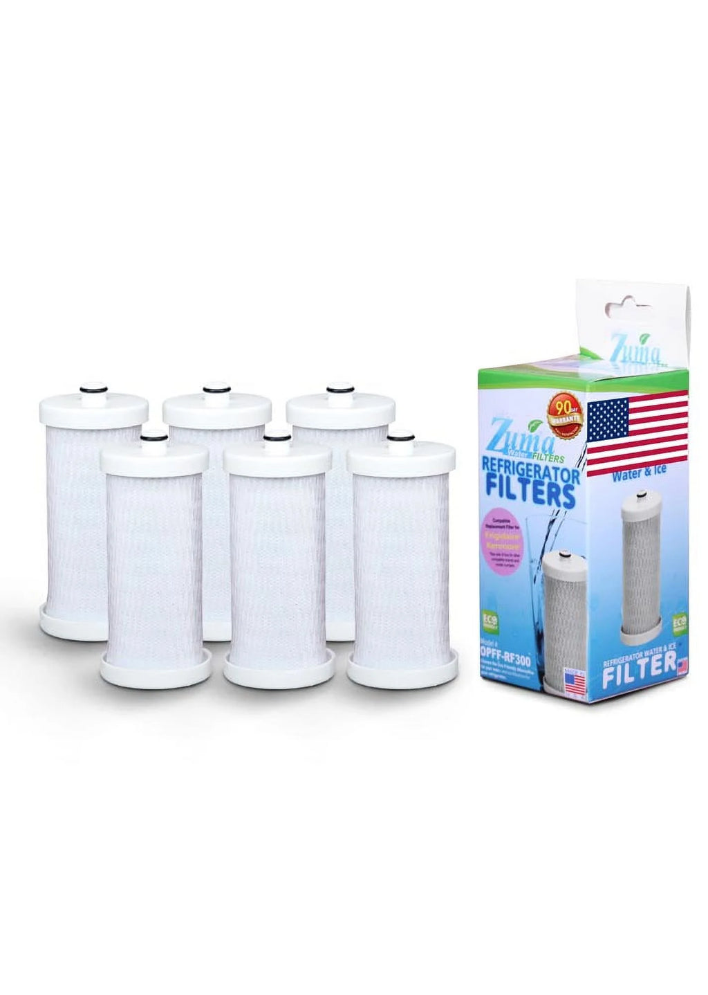 6 Pack Water and Ice Filter U127