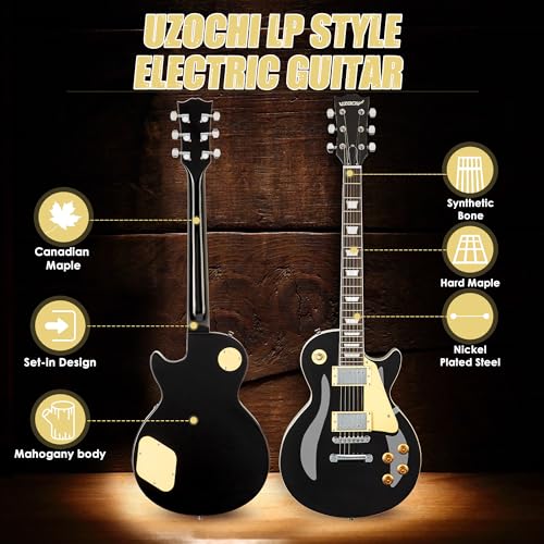 Electric Guitar Beginner Kit with 20W Amp, Solid Body, Mahogany Wood T612