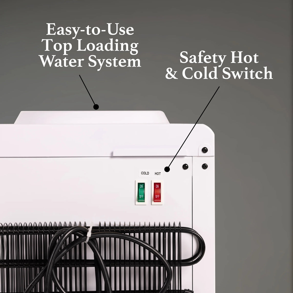 White Top Loading Hot & Cold Water Dispenser B946250