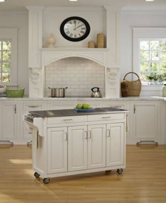 White Stainless Top Cart T84655