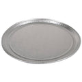 Aluminum Round Flat Embossed Tray Silver | 50/Case R35648