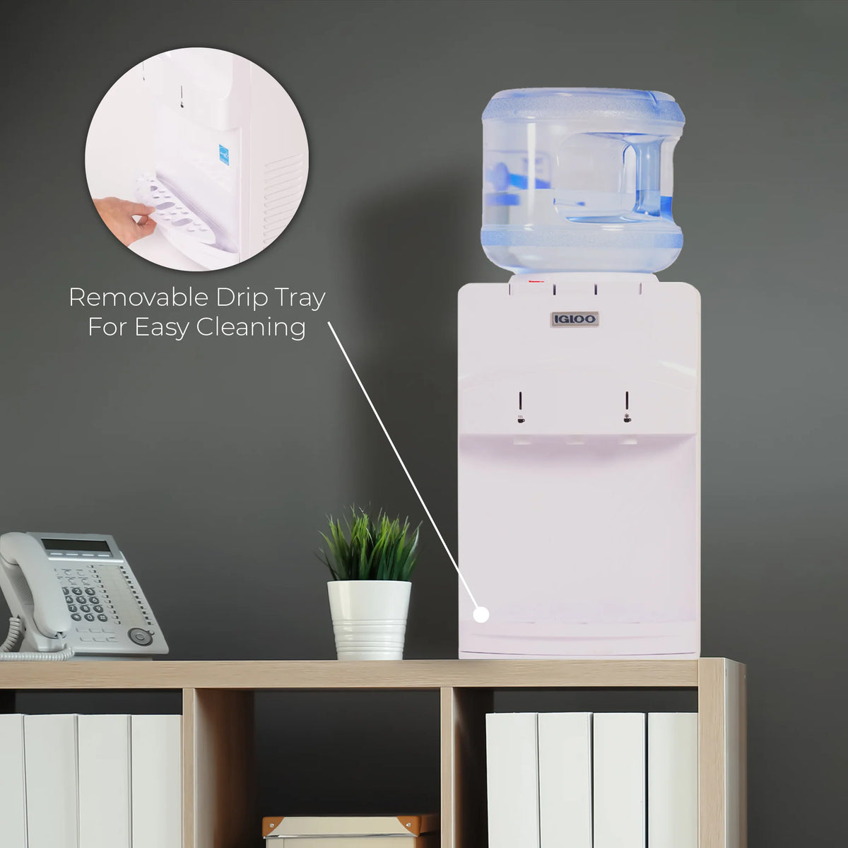 White Top Loading Hot & Cold Water Dispenser B946250
