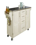 White Stainless Top Cart T84655