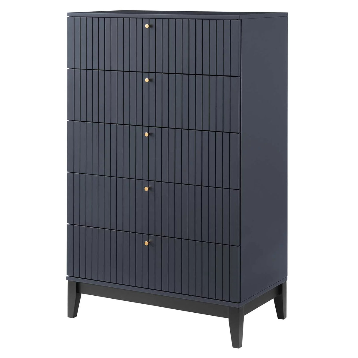 Blue Wood Dresser Drawer Chest A283
