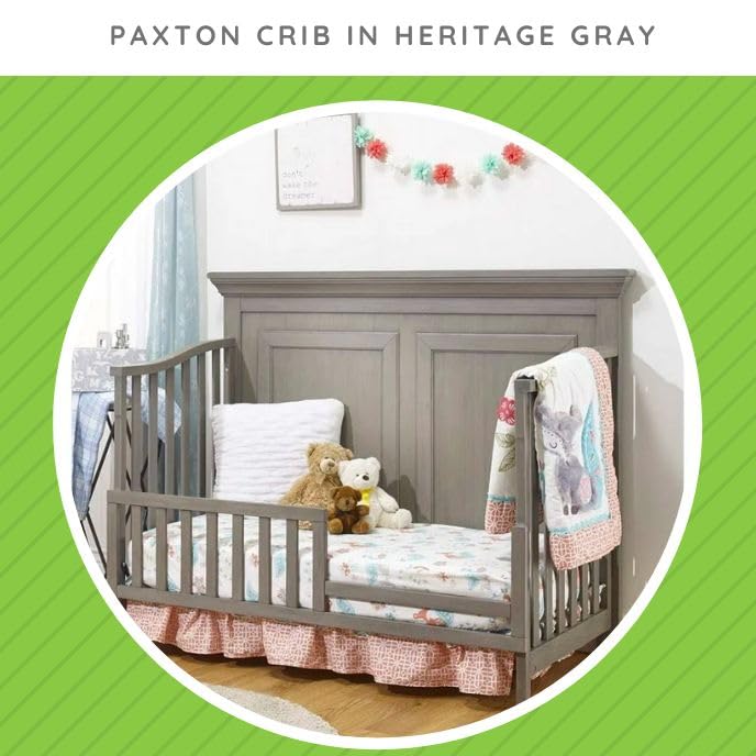 Gray Toddler Bed Safety Guard Rail Conversion Kit Q3862