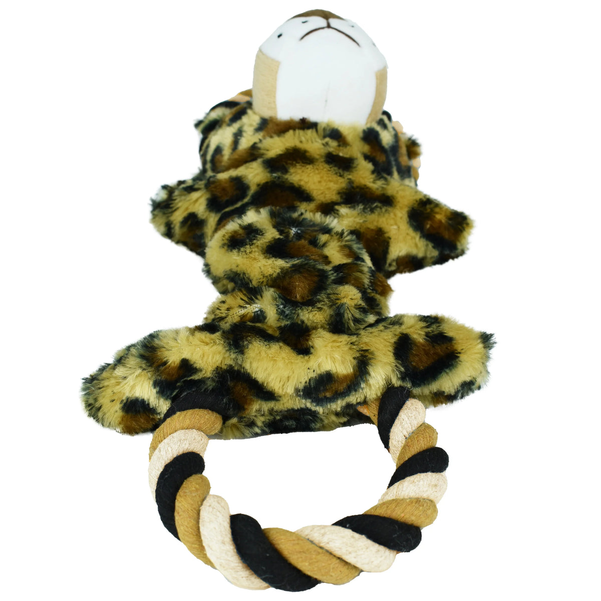 Leopard Dog Toy with Rope M405027