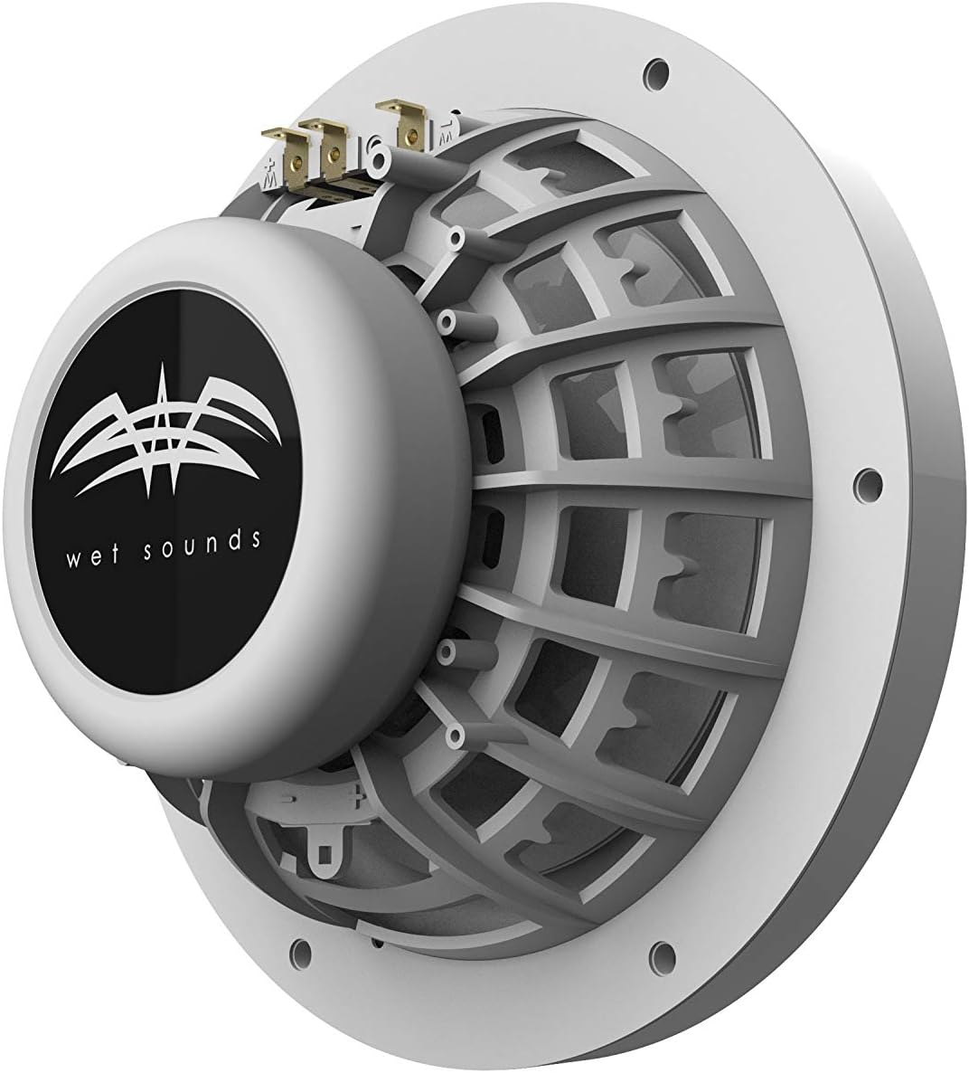 6.5" White Grill Marine Speakers N75010