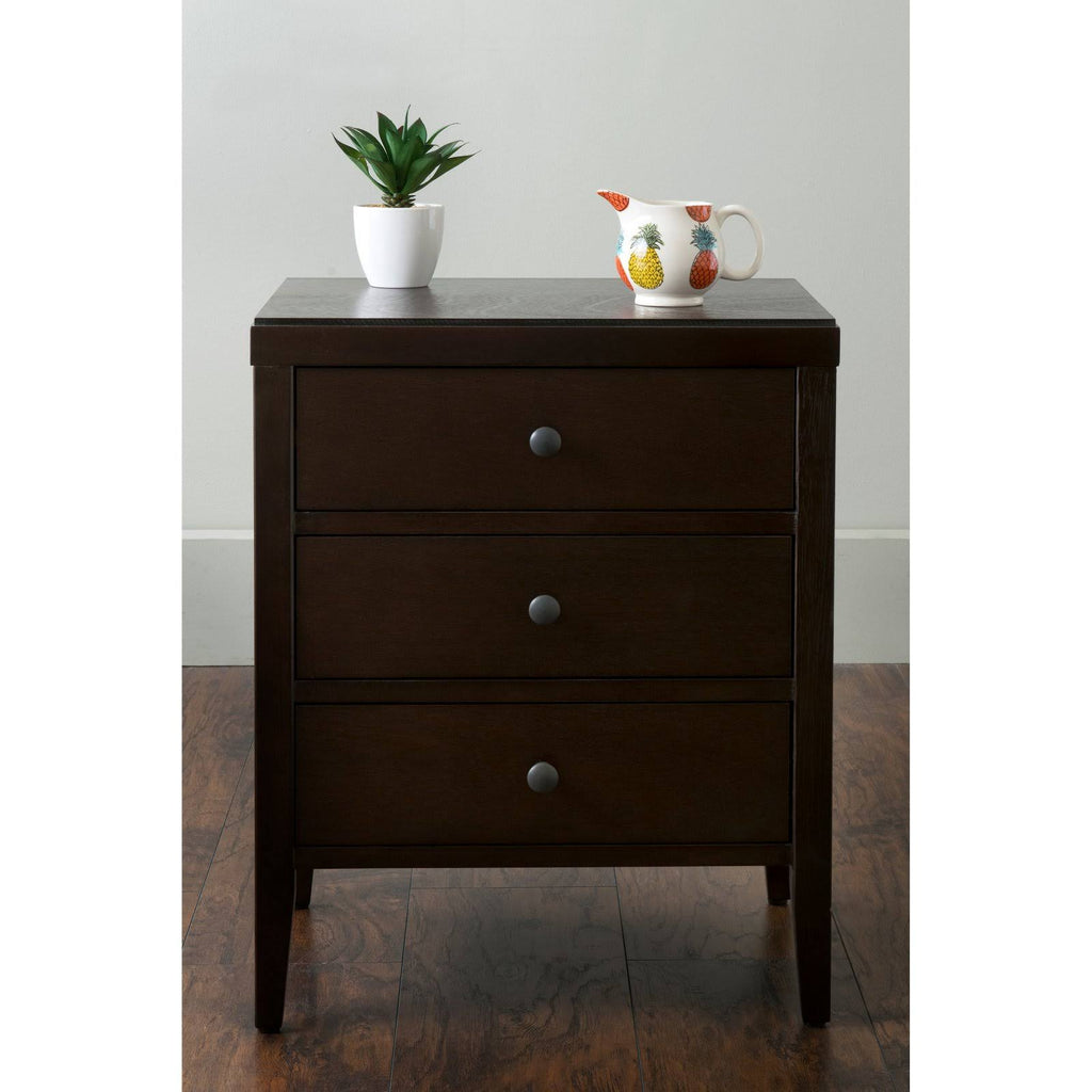 Acacia Wood Rectangle Accent Table Brown Q5036