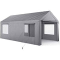 10x20ft Heavy Duty Portable Carport with Removable Sidewalls H174988