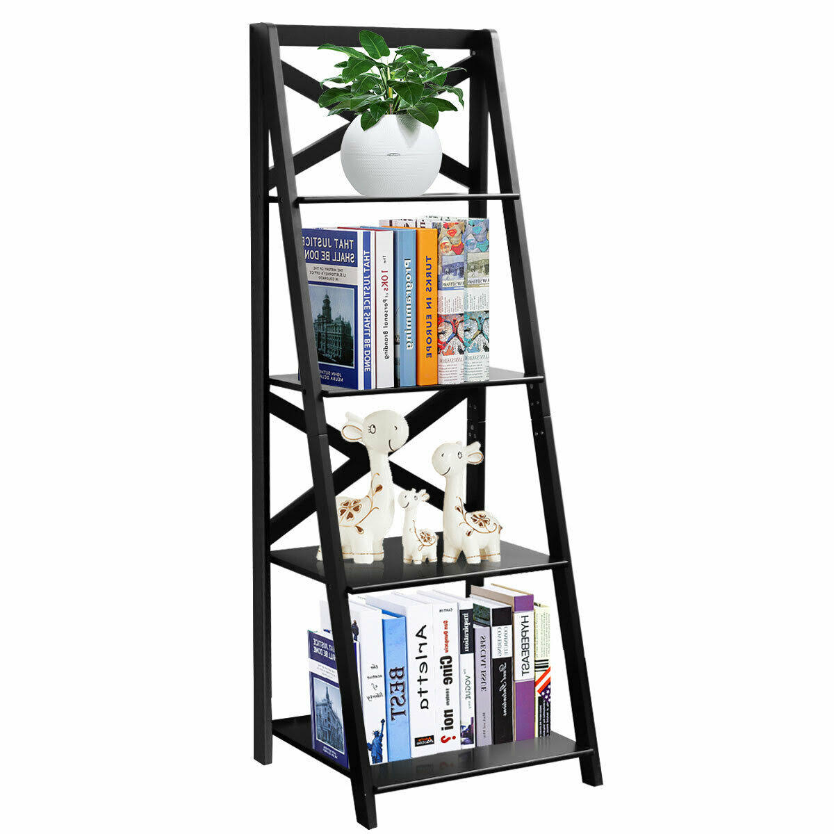4-Tier Ladder Shelf Bookcase M553