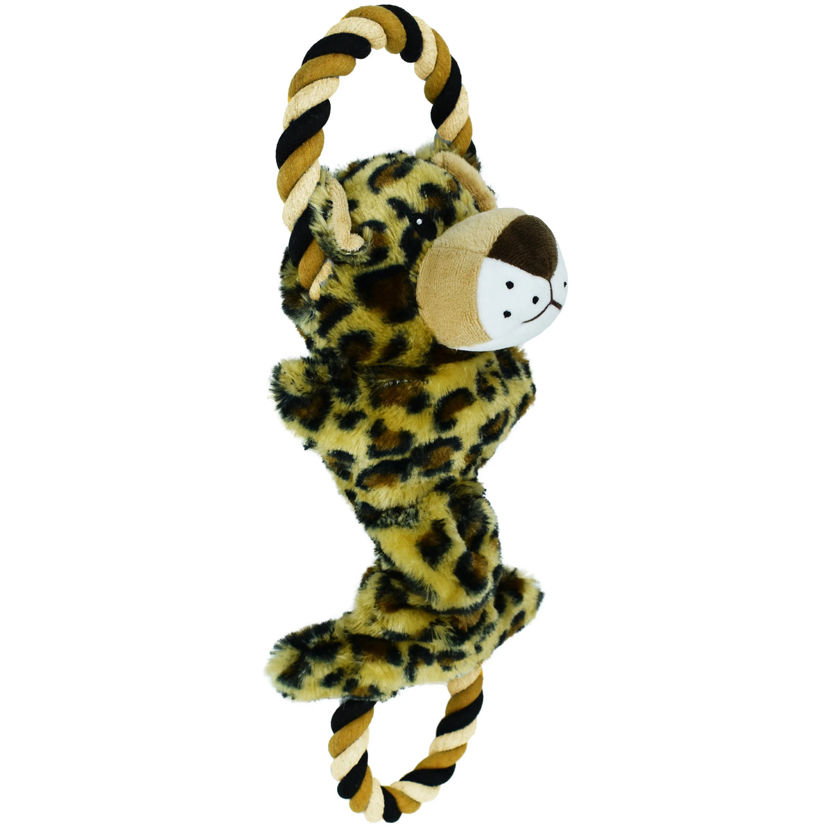 Leopard Dog Toy with Rope M405027