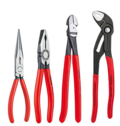 2 Piece Extra Long Needle Nose Pliers Set With Keeper Pouch O997