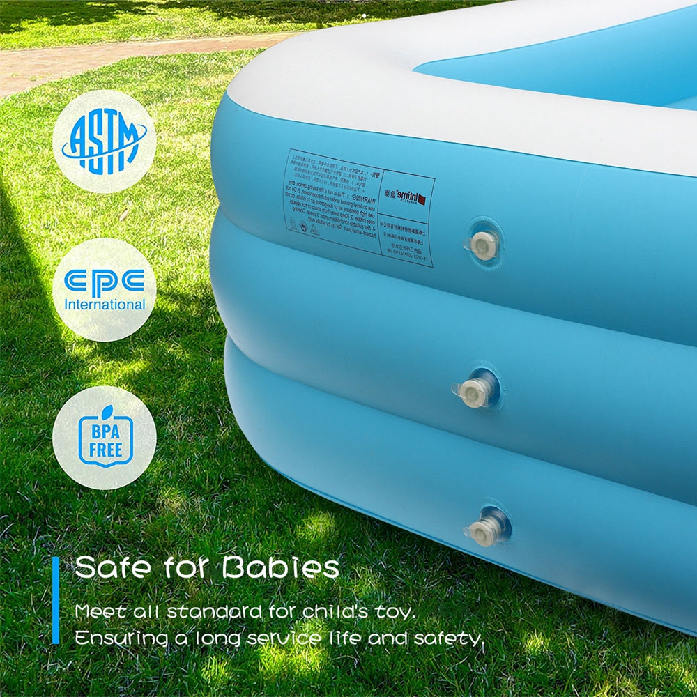 Inflatable Swimming Pool, 103" X 69" X 23" Above Ground B59817