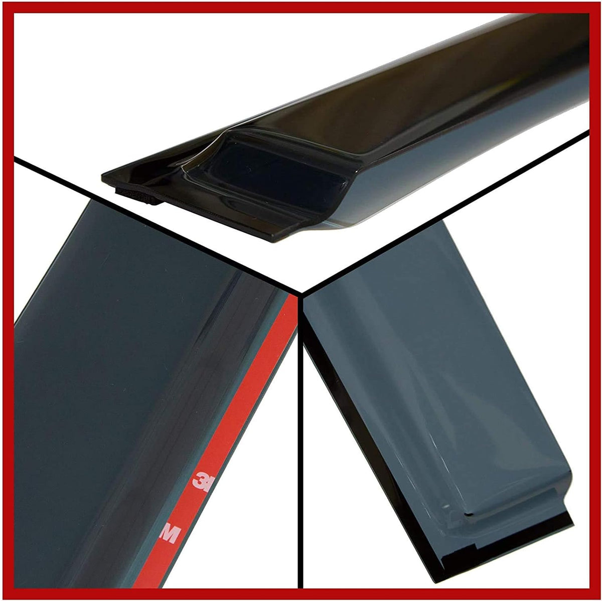 4 Pcs Set Side Window Vent Visor Rain Guards P6110