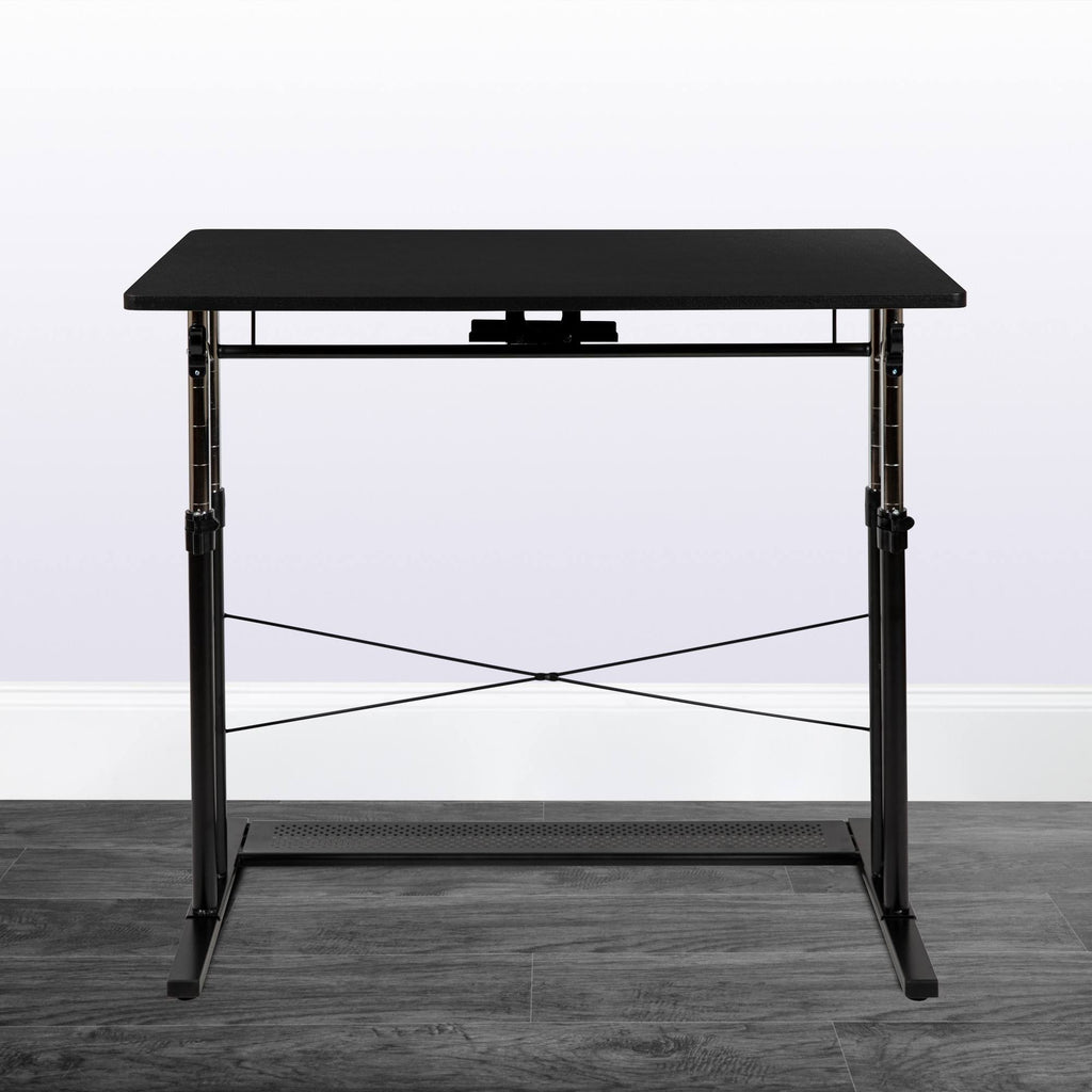Black Rectangular Sit/Standing Desk N73275