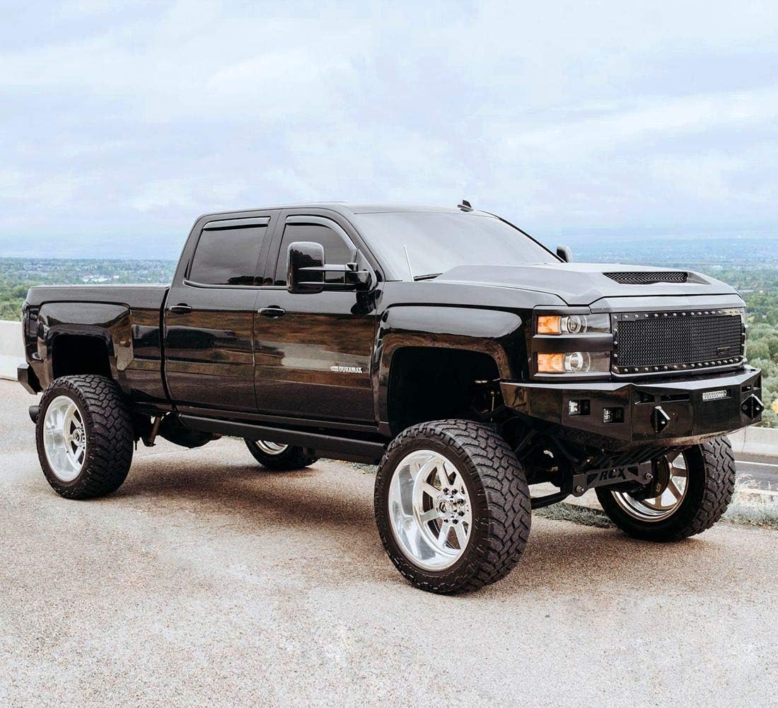 4pcs In-Channel Rain Guards for Chevrolet Silverado Crew Cab Z65816