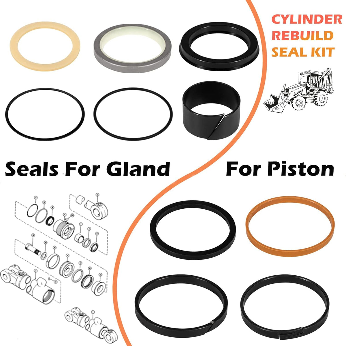 Hydraulic Cylinder Seal Kit P8998