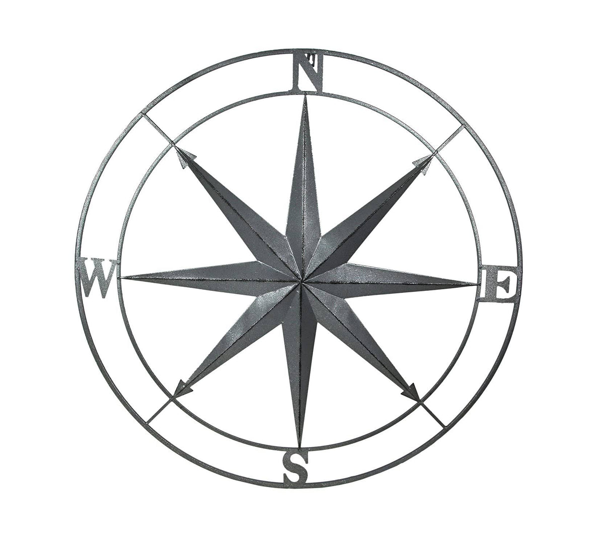 Metal Compass Rose Wall Hanging 36 in. Y7221