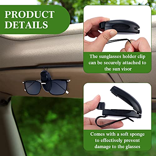 2 Pieces Car Sunglasses Visor Clips M940