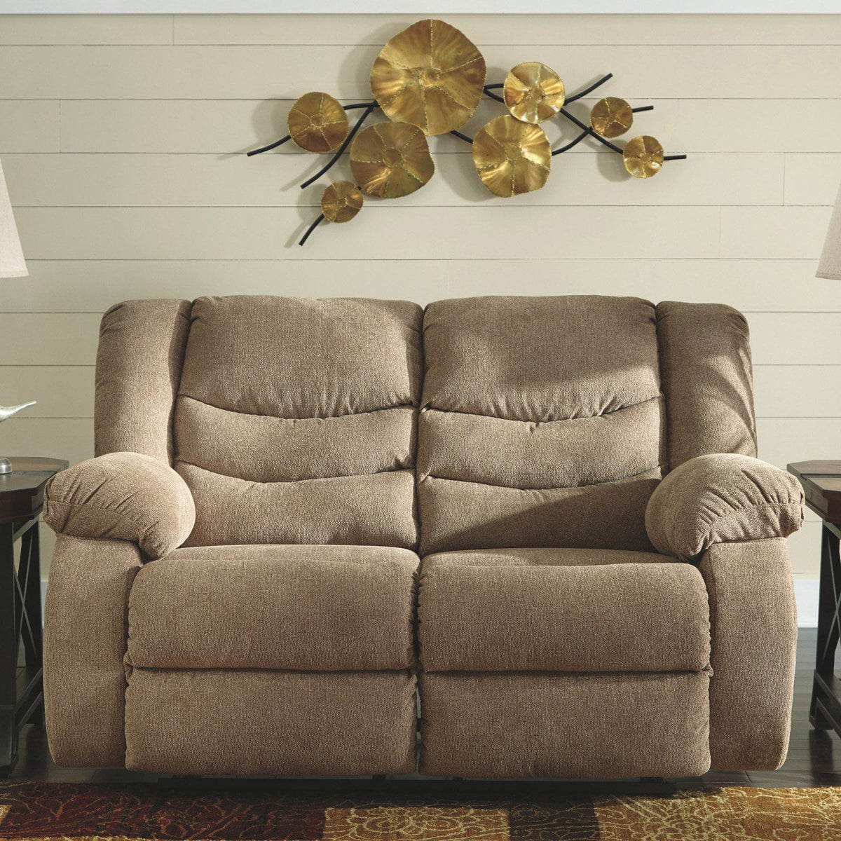 Mocha Reclining Loveseat P335