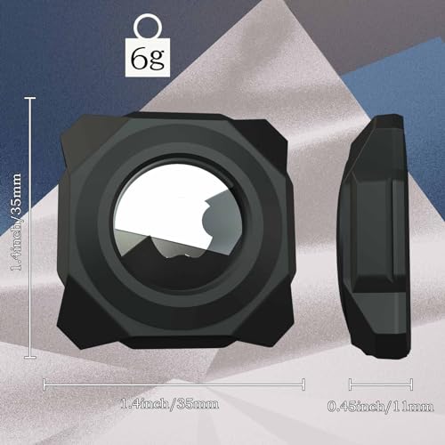 Black Waterproof Stick-On Mount Air Tag Case S388352