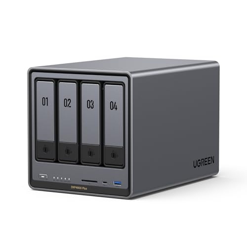 4-Bay Desktop NAS, Intel Pentium Gold 8505 5-Core CPU, 8GB DDR5 RAM, 128G SSD, 10GbE, 2.5GbE, M.2 NVMe Slots, 4K HDMI, Diskless W7178