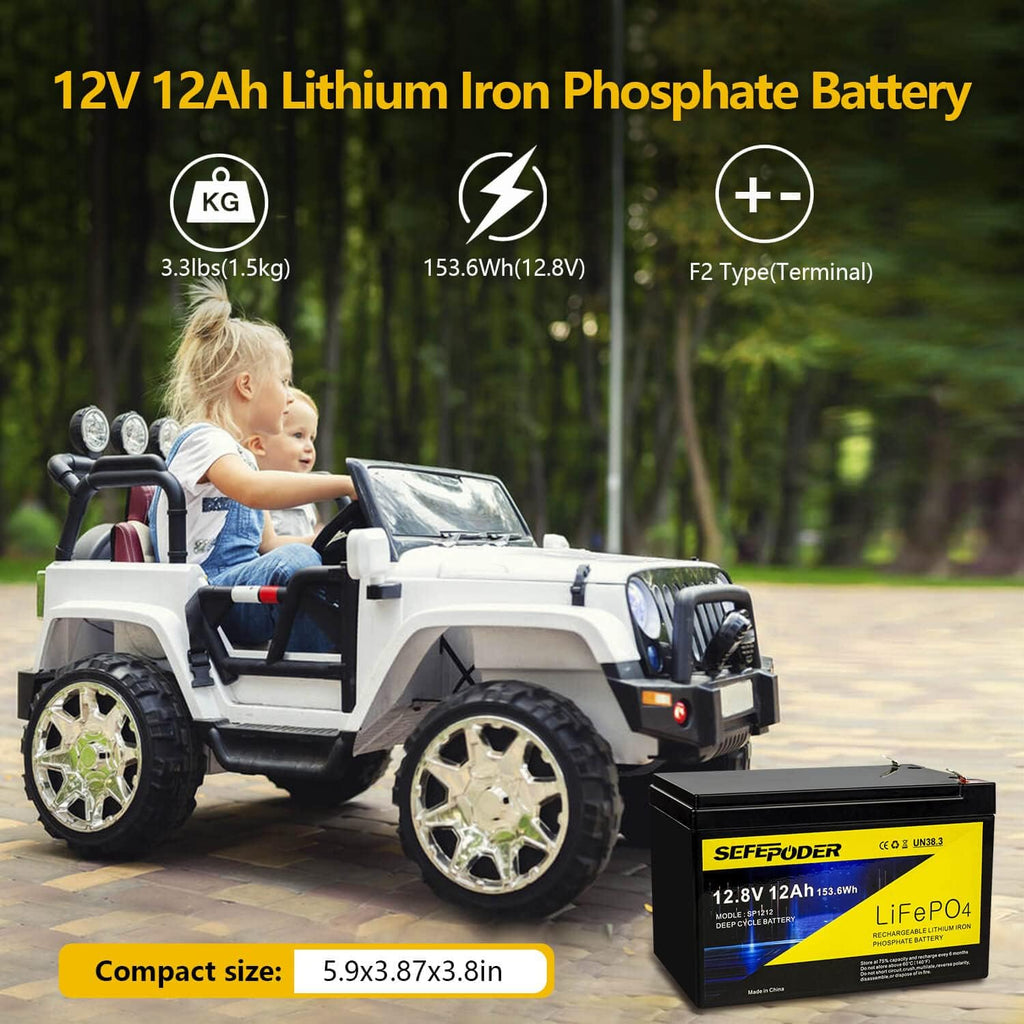 12V 8Ah Lifepo4 Lithium Ion Rechargeable Battery 2 Pack G979