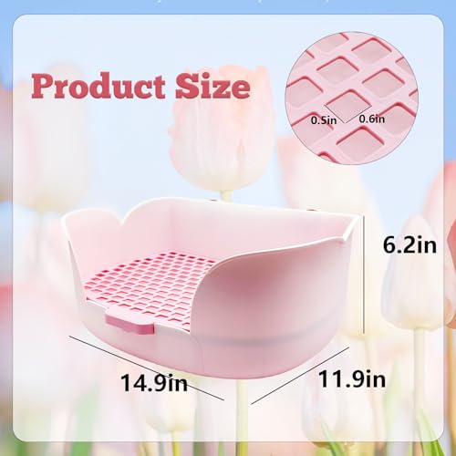 Rabbit Litter Box Corner Litter Bedding Box W956