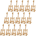 12 Pack Mini Wooden H-Frame Tabletop Easel P15757