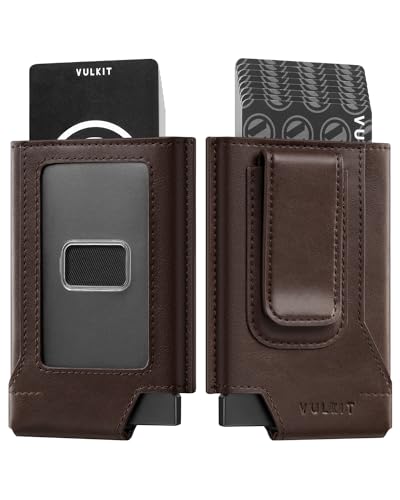 Slim Leather RFID Blocking Wallet with Money Clip O931401
