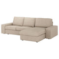Beige Sofa with Chaise W9135