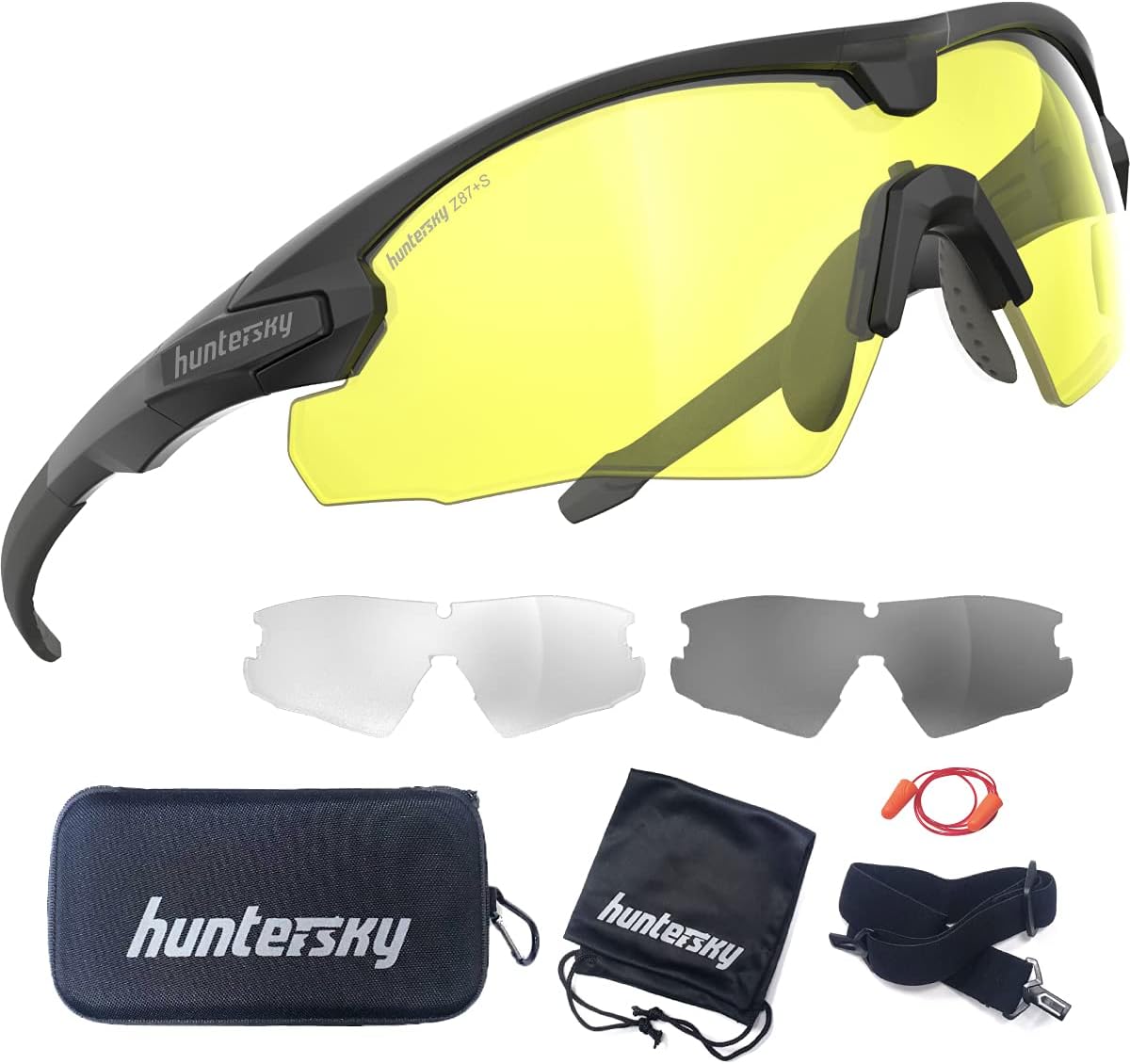 Tactical Shooting Glasses Ballistic Impact Protection Pack of 2 J314