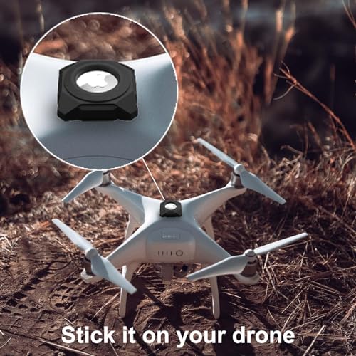 Black Waterproof Stick-On Mount Air Tag Case S388352