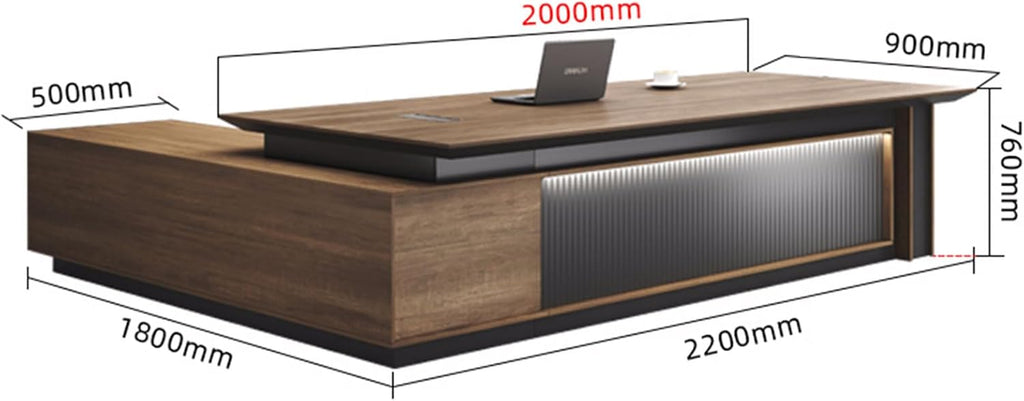 Height Adjustable L Shaped Desk with Drawer File Cabinet B417297
