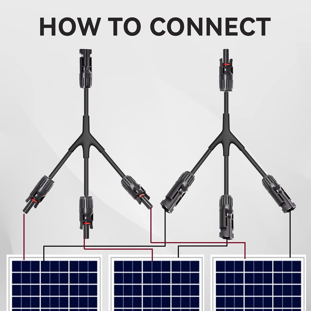 1 Pair Solar Panel Parallel Adapter T633